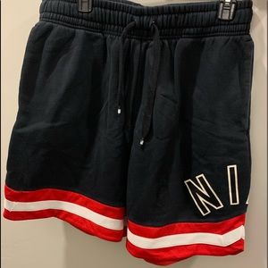 Black and Red Men’s Nike Air Basketball Shorts